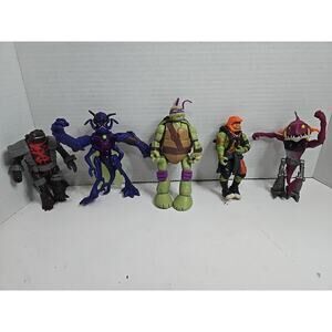 Lot Of 5 Vintage Teenage Mutant Ninja Turtles Action Figures Playmates Toys TMNT